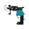 Flex kabel napájecího konektoru Apple iPhone 5 + Mik.+AV - biela