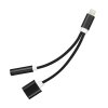 Forcell adaptér pro Apple Iphone 7/7 plus/ 8/8 plus/ X - Jack 3,5 mm čierny