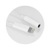 Adaptér HF / audio Apple Iphone 7/ 7 plus / 8/ 8 plus / X - Jack 3,5 mm biely