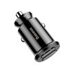 Nabíjačka do auta BASEUS Grain  Dual-USB 3.1 A čierna