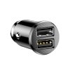 Nabíjačka do auta BASEUS Grain  Dual-USB 3.1 A čierna