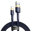 BASEUS kábel Cafule USB / lightning 2.4A 1 meter zlatý-modrý