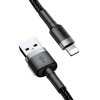 BASEUS USB kábel Cafule pre iPhone Lightning 8-pin 1,5A 2 metre červený CALKLF-C09