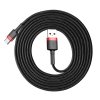 BASEUS kábel USB Cafule Typ C 2A 3 metre červený CATKLF-U09