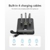 Powerbanka VEGER C10 - 10 000mAh (Micro + Typ C + Lightning 8-pin) čierna
