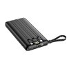 Powerbanka VEGER C10 - 10 000mAh (Micro + Typ C + Lightning 8-pin) čierna