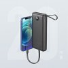 Powerbanka VEGER C20 - 20 000mAh (Micro + Typ C + Lightning 8-pin) čierna