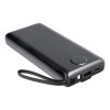 Powerbanka VEGER C20 - 20 000mAh (Micro + Typ C + Lightning 8-pin) čierna