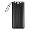 Powerbanka VEGER C20 - 20 000mAh (Micro + Typ C + Lightning 8-pin) čierna
