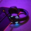 Herné slúchatká s mikrofónom, ART G11 s LED, čierne