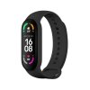 Remienok SILICONE pre hodiny Xiaomi Mi Band 5 / 6 / 7 (čierny)
