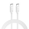 FORCELL nabíjací kábel USB-C > USB-C QC4.0 5A/20V PD100W 2m biely  C339