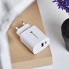 Cestovná nabíjačka Forcell so zásuvkami USB C a USB A - 3A 30 W s funkciou PD a Quick Charge 4.0