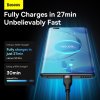 Kábel 3v1 Baseus USB-A > USB-C/ microUSB/ Lightning 100W 1.2 m čierny  CASS030001