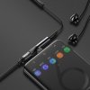 BASEUS audio adaptér USB-C na jack 3,5 mm + USB-C čierny CATL41-01