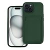 Puzdro CARD case pre IPHONE 15 zelené