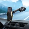 Držiak do auta FORCELL s automatickým snímačom bezdrôtového nabíjania + magnetické adaptéry HS1 15W zlatý