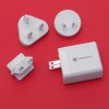 Cestovná nabíjačka FORCELL 3v1 s USB-C a USB-A 3A 45W PD a QC 4.0 s vymeniteľnými zástrčkami