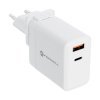 Cestovná nabíjačka FORCELL 3v1 s USB-C a USB-A 3A 45W PD a QC 4.0 s vymeniteľnými zástrčkami