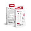 Kábel FORCELL USB-C > USB-C QC4.0 3A/20V PD60W C338 1,5m biely
