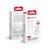 Kábel FORCELL USB-C > USB-C QC4.0 3A/20V PD60W C338 2m biely