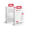 Kábel FORCELL USB-C > USB-C QC4.0 3A/20V PD60W C338 50cm biely