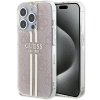 Originálne puzdro GUESS GUHCP14XH4PSEGP pre iPhone 14 Pro Max (4G zlaté Stripe / ružové)