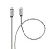 Kovový kábel FORCELL USB-C na Lightning QC3.0 PD27W 1m strieborný (C238)