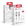 Kovový kábel FORCELL USB-C na Lightning QC3.0 PD27W 1m strieborný (C238)