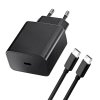 Cestovná nabíjačka Blue Star USB-C s káblom USB-C 3A 25W s funkciou PD a QC 4.0