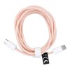 Kábel USB-C na USB-C Power Delivery PD 60W 3A 2m ružový C263