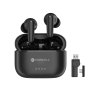 Super Clear Calls bezdrôtové slúchadlá bluetooth FORCELL F-AUDIO TWS ANC + ENC + DONGLE čierne