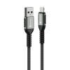Nabíjací kábel USB-A na Lightning 2,4A 12W Cafule 1,2 m čierny FORCELL F-ENERGY C257