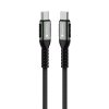Ultra výkonný nabíjací kábel USB-C na USB-C QC4.0 PD 5A 240W Cafule 1,2 m čierna FORCELL F-ENERGY C263
