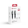 Ultra výkonný nabíjací kábel USB-C na USB-C QC4.0 PD 5A 240W Cafule 1,2 m čierna FORCELL F-ENERGY C263