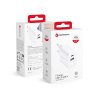 Cestovná nabíjačka FORCELL F-ENERGY  tUSB-C + USB-A PD QC4.0 3A 35W biela TFK-TC-35WPD