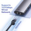 BASEUS adaptér HUB 6v1 Typ C WKWG080013/BS-OH100 0,15 m šedý