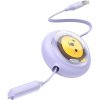 Nabíjací, navíjací kábel BASEUS 3v1 USB-A na Micro USB / Lightning / USB-C 1,1m fialová farba (CB000063)
