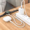 Nabíjací kábel HOCO 2v1 USB-C na Lightning + Apple Watch 1,2m biela farba (PD QC 3A CW54)