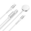 Nabíjací kábel HOCO 2v1 USB-C na Lightning + Apple Watch 1,2m biela farba (PD QC 3A CW54)