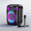 Bluetooth reproduktor HOCO + 2 x bezdrôtový mikrofón HA13 čierna farba