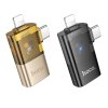 Adaptér HOCO OTG 2v1 USB-A na Lightning a USB-C ,zlatý (UA36E)