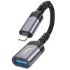 Adaptér HOCO, iPhone Lightning 8-pin na USB-A 3.0, čierna (UA24)