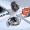 Bezdrôtová nabíjačka HOCO s navíjacím káblom USB-C kompatibilná s MagSafe a hodinkami APPLE Watch 15W CQ18 strieborná