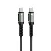 Kábel FORCELL F-ENERGY C260 USB-C na USB-C QC4.0 PD 5A 100W Cafule, 3 m čierny