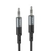 HOCO kábel AUX Jack 3,5 mm na Jack 3,5 mm, 1 m kovovo sivá (UPA23)