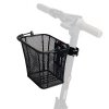 Kovový košík na bicykel / kolobežku na riadidlá, čierny (FSBKT-226)
