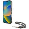 GUESS pre IPHONE 16 Pro s MagSafe GUHMP16LHPCTPLSK (IML Palm Trees Triangle W/ Pearl Strap) čierne