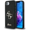 GUESS pre IPHONE 16e (SE 4 2025) GUHCPSE4HG4SGK (Fixed Glitter Big 4G) čierne