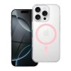 Priehľadný obal s for IPHONE 15 PRO MAX ružový